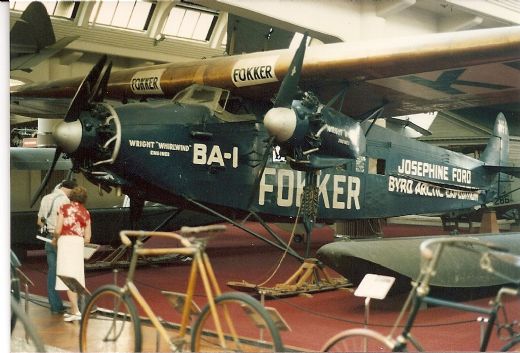 En gammel Fokker på museum