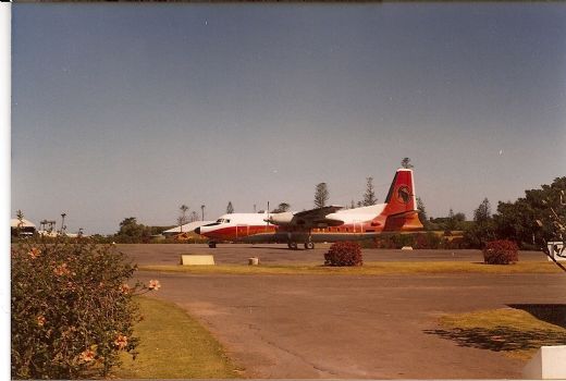 Mellemlanding på Norfolk Island. Refuelling stop at Norfolk Island