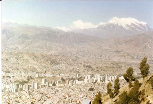 Udsigt over La Paz.
View of La Paz